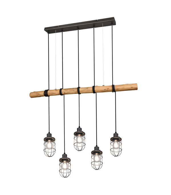 acquista Lampada a Sospensione da Interno a LED in Metallo Nickel Opaco