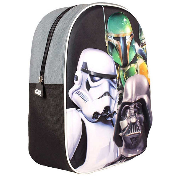 online Zaino Zainetto Asilo Star Wars 3d Effetto Rilievo Nuova Edizione Grigio e Nero