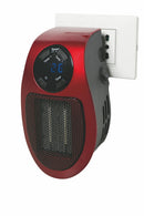Stufa Stufetta da Parete 500W Display LCD Kooper Pluggy Rosso