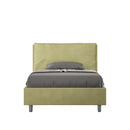 Letto 1 Piazza E Mezzo Imbottito in Microfibra Antea Large Tè Verde Varie Misure