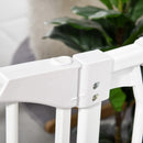 Cancelletto Bambini Barriera di Protezione 71x72,5 cm in Metallo Bianco