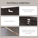 Mobile Libreria con Scrivania Salvaspazio Pieghevole 98x51x153 cm in Legno e MDF Marrone  