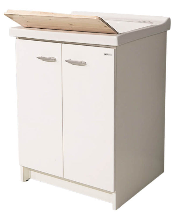 Mobile Lavatoio 63x60x87 cm 2 Ante Asse in Legno Montegrappa Acqua Marella Bianco Lucido acquista