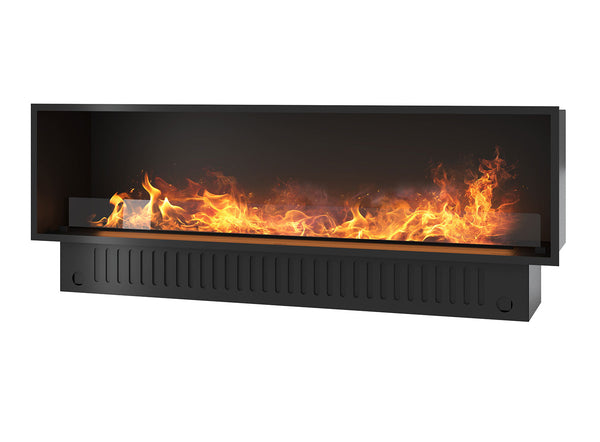 acquista Camino a Vapore Elettrico da Incasso 180x45(64,8)x40 cm Invapo Inside con Ricarica Automatica e LED RGB Nero