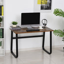 Scrivania da Ufficio Porta PC 120x60x74,5 cm in Acciaio  Nera