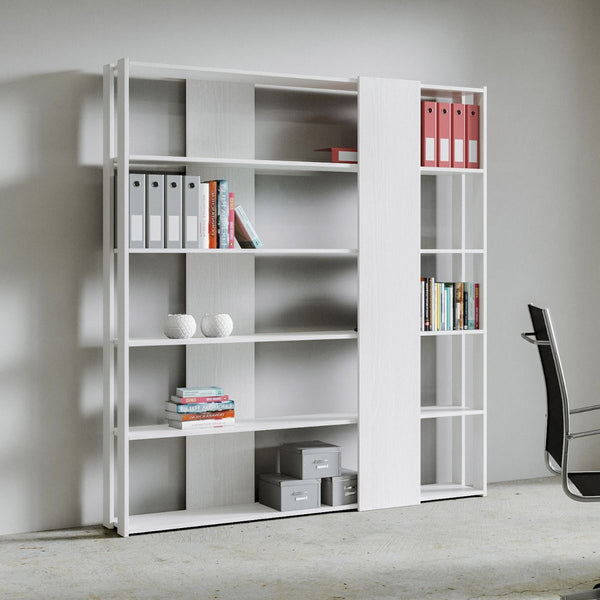 Libreria Moderna 5 Ripiani 178x36x204 cm in nobilitato Bianco online