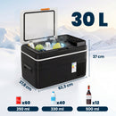 Frigorifero Portatile 62,3x37,8x37 cm Capienza 30L con Compressore e Controllo App in ABS Nero      