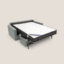 Divano Letto 3 Posti 186x92x96 cm in Tessuto Grigio