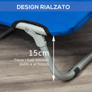 Brandina Cuccia Pieghevole per Cani in Tessto Oxford Blu 71x58x18 cm 