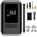 Compressore Portatile con Display Digitale Gonfiatore per Bici Auto Pneumatici