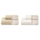 Set Spugna 4 Pezzi Asciugamani Viso + Ospite con Balza Garrini Jennifer Corda