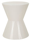 Tavolinetto Oyo Ø45x55 cm in Metallo Bianco      