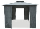 Gazebo da Giardino in Metallo 3x3m Soriani Sahara Grigio