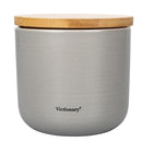 Barattolo Sale Fino 500 ml in New Bone China VdE Tivoli 1996 Grigio