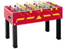 Calciobalilla in Mdf Rosso con Aste Rientranti Garlando G-500 Weatherproof