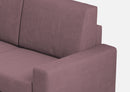 Divano Angolare 5 Posti 226x226x85 cm Sakar in Tessuto Prugna