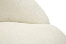 Poltrona Ginevra Bianca 81x78x64 cm in Compensato e Spugna e Poliestere Bianco      
