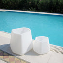 Vaso Luminoso da Giardino a LED 40x35x27 cm in Resina 5W Magnolia Bianco Freddo