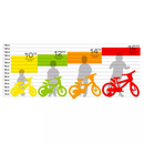 Bicicletta per Bambine 16" Disney Frozen Freni Caliper e Stabilizzatori in Acciaio Hi-Ten Azzurro