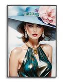 Dipinto su Tela Laccato Pam con Cornice 62x4x92 cm in Pino e Tela e Plastica      