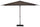 Ombrellone da Giardino 3x2 m Palo Ø38 mm in Alluminio Effetto Legno Tessuto Poliestere Trend Wood Taupe