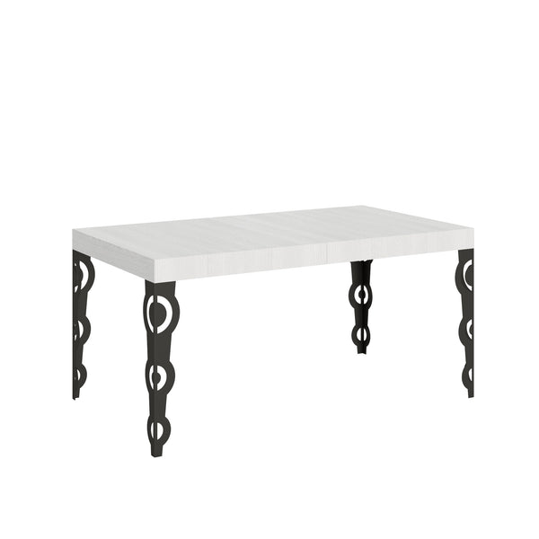 Tavolo Allungabile 160-264x90x77 cm Karamay Bianco Frassino prezzo