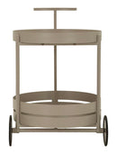 Carrello Saturno Tortora 40x49,5x61 cm in Metallo Grigio tortora      