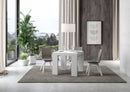 Tavolo Allungabile 90/246x90x77 cm Roxell Premium Bianco Frassino