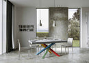 Tavolo Allungabile 200-304x90x77 cm Volantis Premium Cemento Telaio 4B 