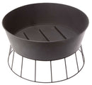 Braciere da Esterno Verdemax Ø57x32 cm Forca e Paletta Incluse in Metallo Nero      