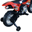 Moto Cross Elettrica per Bambini 6V Rossa 