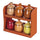 Set 6 Barattolini con Stand Ø7,5x11 cm 90 ml in Ceramica VdE Tivoli 1996 Shades