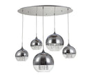Lampada pendente Pendant in Metallo Fermi Nickel