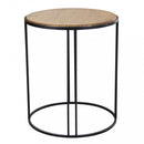 Tavolino Arkell 56x56x66,5 h cm in Legno Nero