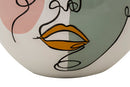 Vaso 25,5x22x25,5 cm in Poliresina Multicolor