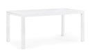 Tavolo da Giardino Allungabile 160/240x90x75 cm in Alluminio Hilde Bianco