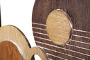 Specchio da Muro Block 80x3x80 cm in MDF e Specchio Multicolor      
