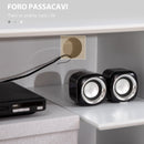 Mobile TV Da 32” a 52” 120x40x60 cm in MDF Bianco