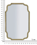 Specchio da Muro Istanbul Oro 60x1x90 cm in MDF e Vetro e Specchio Oro      