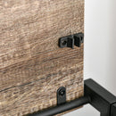 Scrivania Pieghevole 90x45x74 cm in Legno e Metallo Marrone