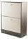 Scarpiera 2 Scomparti in MDF 63x24x80 cm Soriani Bianco e Grigio Scuro
