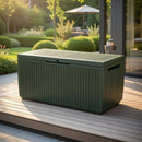 Baule da Esterno Keter Springwood 123x53,5x57 cm in Resina Verde