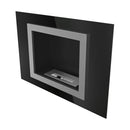 Camino a Bioetanolo da Parete 90x63 cm Flig Indianapolis Nero
