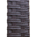 Tavolo Houston 150x90x74 h cm in Wicker Marrone