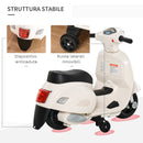 Piaggio Mini Vespa GTS Elettrica 6V per Bambini Bianca