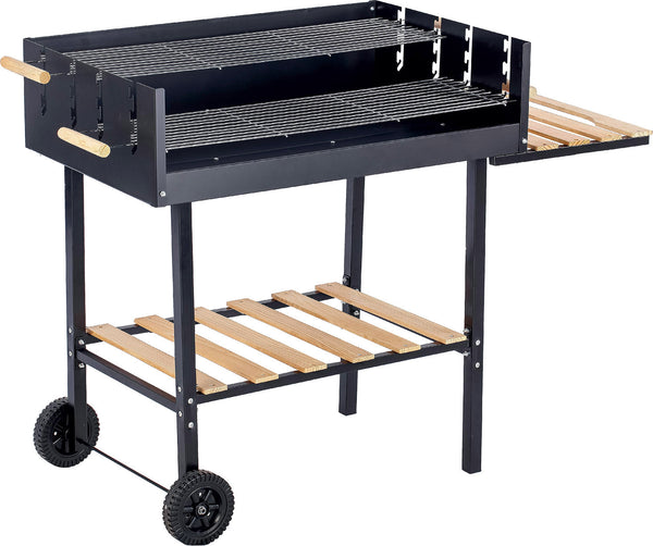 Barbecue a Carbone Carbonella 118x56x92 cm in Acciaio con Ruote Gaucho prezzo