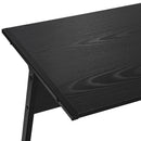 Scrivania da Ufficio ad Angolo Porta PC in Legno e Metallo 112,5x152x74 cm  Nera