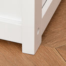 Cassapanca per Bambini 2 in 1 60x30x50 cm in Legno Bianca