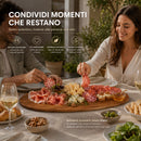 Vassoio Tagliere da Portata Ovale per Aperitivi 65x26 cm in Legno      
