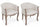 Set 2 Poltrone 60x60x70h cm Diva Naturale